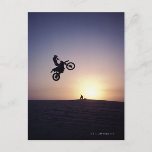 Carte Postale Motorcycliste (Devant)