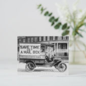 Carte Postale Motorized Mail Wagon par le Département de Poste d (Debout devant)