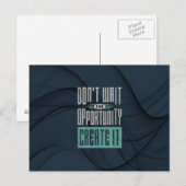 Carte Postale Motovation - Opportunité (Devant / Derrière)