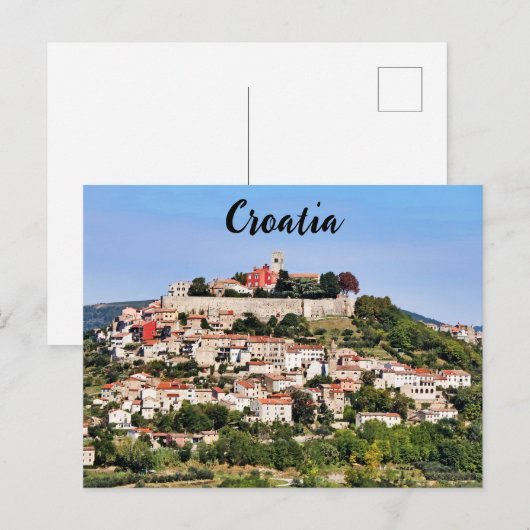 Carte Postale Motovun Croatia (Devant / Derrière)