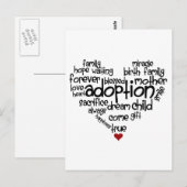 Carte Postale Mots-d'adoption (Devant / Derrière)