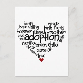 Carte Postale Mots-d'adoption