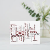 Carte Postale Mots d'amour (Debout devant)