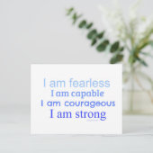 Carte Postale Mots de motivation d'affirmation (Debout devant)