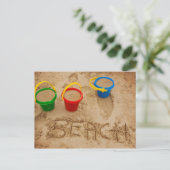 Carte Postale Mots De Sable De Plage (Debout devant)