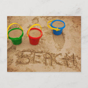 Carte Postale Mots De Sable De Plage