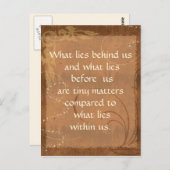 Carte Postale Mots de sagesse (Devant / Derrière)