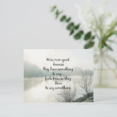 Carte Postale Mots de sagesse (Debout devant)