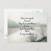 Carte Postale Mots de sagesse (Devant / Derrière)