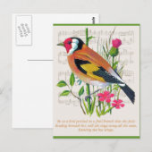 Carte Postale Mots d'encouragement (Devant / Derrière)