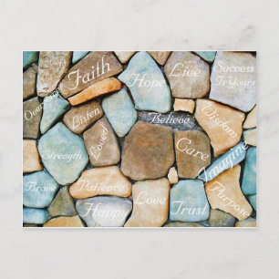 Carte Postale Mots d'encouragement, Mots d'espoir_