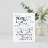 Carte Postale Mots d'inspiration (Debout devant)