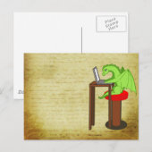 Carte Postale Mots dragon (Devant / Derrière)