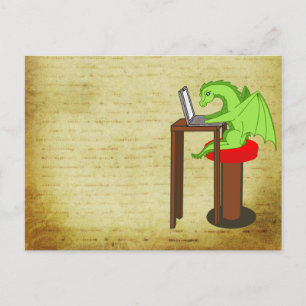 Carte Postale Mots dragon
