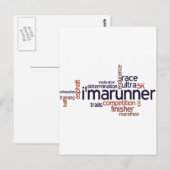 Carte postale Mots du coureur (Devant / Derrière)