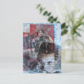 Carte Postale Mots et femmes Collage Abstrait (Debout devant)