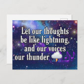 Carte Postale Mots exacts (Devant / Derrière)