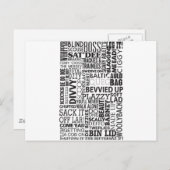 Carte Postale Mots & Phrases Scouse (Devant / Derrière)