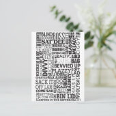 Carte Postale Mots & Phrases Scouse (Debout devant)