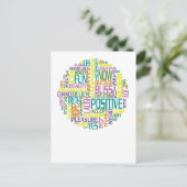 Carte Postale Mots positifs (Debout devant)