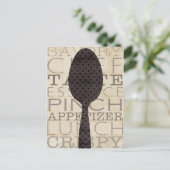 Carte Postale Mots pour la cuisine (Debout devant)