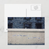 Carte Postale Mots sur le mur (Devant / Derrière)