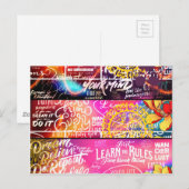 Carte Postale Mots Word (Devant / Derrière)