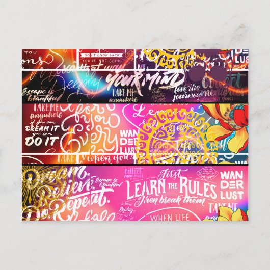 Carte Postale Mots Word (Devant)