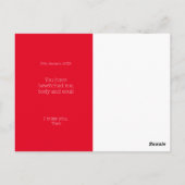 Carte Postale Mouchoirs d'amour de Valentine (Dos)