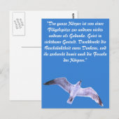 Carte Postale Mouette (Devant / Derrière)