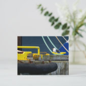 Carte Postale Mouette dans un environnement abstrait (Debout devant)