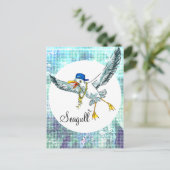 Carte Postale Mouette drôle (Debout devant)