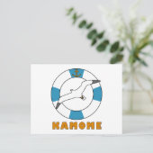 Carte Postale Mouette et Bouée Light Blue (Debout devant)