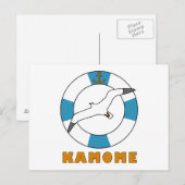 Carte Postale Mouette et Bouée Light Blue (Devant / Derrière)