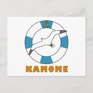 Carte Postale Mouette et Bouée Light Blue