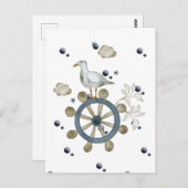 Carte Postale Mouette faisant du stop (Devant / Derrière)