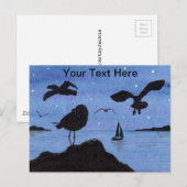 Carte Postale Mouettes (Devant / Derrière)