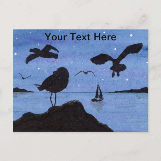 Carte Postale Mouettes (Devant)