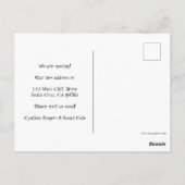 Carte Postale Mouettes de plage Déplacement Faire-part Changemen (Dos)