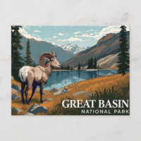 Mouflon du Grand Bassin Art Vintage