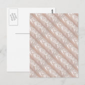 Carte Postale Moulage 3D : Base de crème étincelante en ivoire (Devant / Derrière)