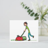 Carte Postale Moulage de pelouse (Debout devant)