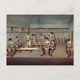 Carte Postale Moulage des pellets en poudre