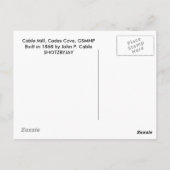 Carte Postale Moulage par câble (Dos)