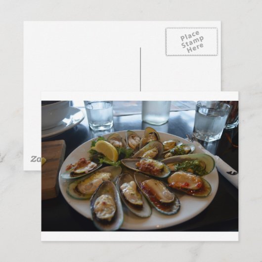 Carte Postale Moules (Devant / Derrière)