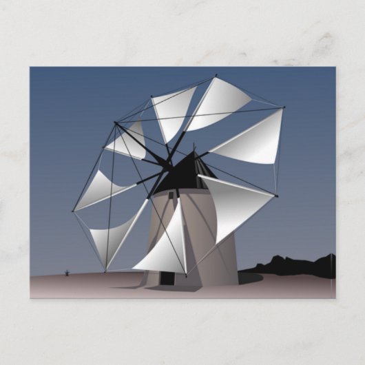Carte Postale moulin (Devant)