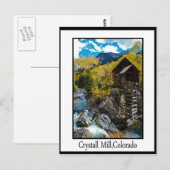 Carte Postale moulin à cristaux (Devant / Derrière)