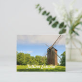 Carte Postale Moulin à vent à Tallinn Estonie (Debout devant)