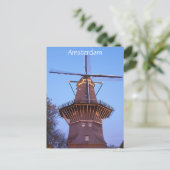 Carte Postale Moulin à vent d'Amsterdam (Debout devant)