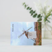 Carte Postale Moulin à vin à Fuerteventura. (Debout devant)